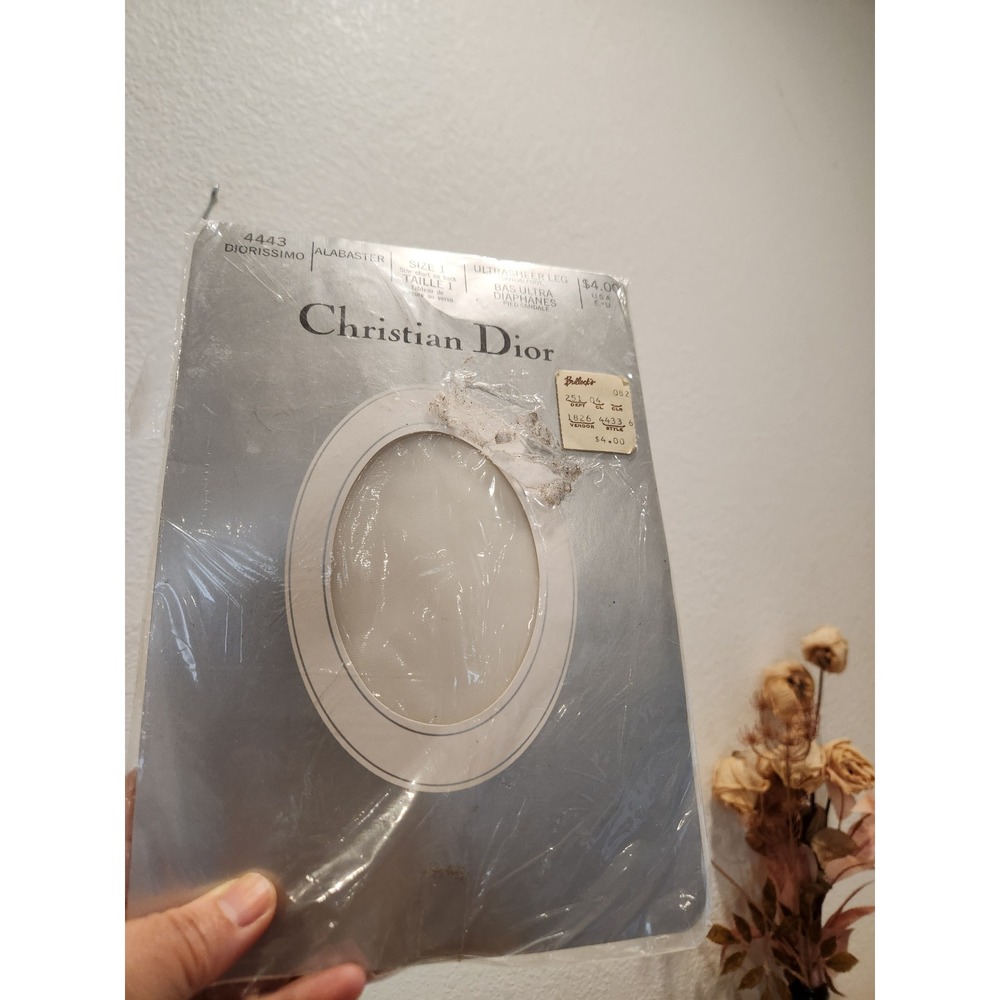 Vintage Christian Dior Diorsissimo‎ Stockings Ultra Sheer Pantyhose NOS